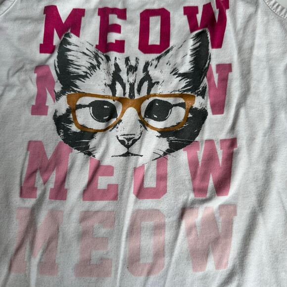 Belle Du Jour White Kitty Cat Graphic Tank Top - Picture 3 of 4